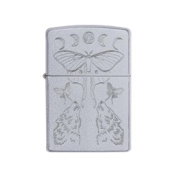 Zippo Butterfly and Wolf Design 49591
